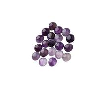 HIAKDOFT 20 Pièces Patch d'améthyste bijoux artisanat dos plat cabochons en pierre d'améthyste de cristal verre strass flatback Violet,mauve