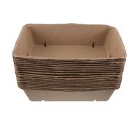 HIAKDOFT 20 Pièces Pulp Fiber Berry Baskets With Vented Design Small Produce Trays For Blueberry Raspberry Strawberry Lightweight Containers For Farmer Market And Party Use