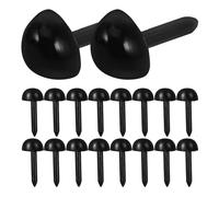 HIAKDOFT 200 pièces Nez de Poupée Plastique pour Crochet Animaux Peluche Accessoires Mini Nez Triangulaire Noir Kit DIY pour Fabrication de Jouets et Créations Artisanales