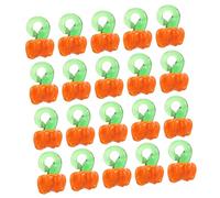 HIAKDOFT 20pièces Perles Verre Citrouille Breloque Verre Pour Collier Perles De Bijoux De Citrouille Bricolage Pour Fabrication De Bijoux