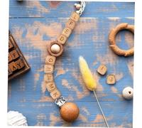 HIAKDOFT 260 Pièces Perles Lettres Alphabet de Hêtre Naturel Perles Carrées Mixtes pour Bricolage Bijoux Bracelets DIY et Projets Créatifs