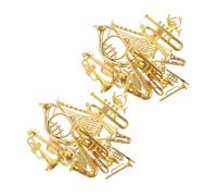 HIAKDOFT 28 Pendentifs Décoratifs D'Instruments De Musique Miniatures Dont Une Trompette Miniature des Instruments De Noël Et des Modèles D'Instruments De Musique
