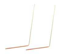 HIAKDOFT 2pièces Baguettes De Radiesthésie Cuivre pour Chasseurs De Fantômes Et Détection Métaux Outil Polyvalent pour Localisation Eau Or Et Objets Perdus Tiges Robustes Portables