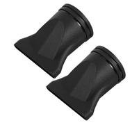 HIAKDOFT 2pièces Embout Concentrateur Diamètre Plastique Noir Pour Sèche-cheveux Coiffage Professionnel Cheveux Bouclés