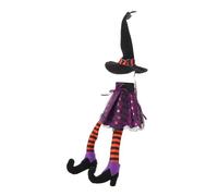 HIAKDOFT 2pièces Housse pour Bouteille de Vin Décor Halloween Chapeau de Sorcière Accessoire de Fête Housse pour Bouteille de Vin Mousseux