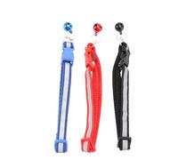 HIAKDOFT 3 pièces Colliers Réfléchissants Réglables avec Clochette pour Chiot Chat Petit Chien Sécurité Nocturne Ajustable Rouge Bleu Noir