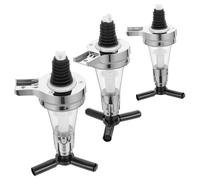 HIAKDOFT 3 pièces Distributeur Mural Liquide pour Spiritueux et Eau Pompe Doseuse Pratique Plastique et Silicone Bec Verseur Inversé pour et Usage Domestique