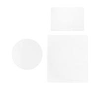 HIAKDOFT 3 Pièces Lot de Plaques de Gel Réutilisables et Ronde Plaque Souple Transparente pour Loisirs Créatifs Impression Artistique et Projets DIY Garçon Fille