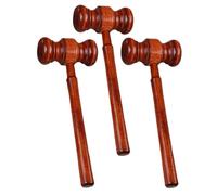 HIAKDOFT 3 pièces Marteau de Juge Bois Marteau de Vente Aux Enchères et Portable avec Finition Lisse Outil pour Juge Avocat Commissaire-priseur et Étudiant Droit