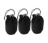 HIAKDOFT 3 pièces Pochette Appareil Photo Étanche Lot pour Objectif Caméra Étui Lentilles Protection Polyvalente pour DSLR et Mirrorless de Rangement Pratique Anti-Rayures