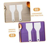 HIAKDOFT 3 pièces Raclette Congélateur Plastique Robuste Spatule Gratter Glace pour Réfrigérateur et Surfaces Difficiles Outil Cuisine Polyvalent pour Dégivrage