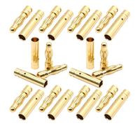 HIAKDOFT 30 Paires Adaptateur de Remplacement Maquette Connecteurs de Bouchons de Banane Golden