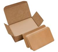 HIAKDOFT 300 Fiches Vierges en Papier Kraft, Cartes Mémoire pour Notes et Correspondance, Cartes de Visite en Kraft Format Pratique, pour Étude, Bureau et Loisirs Créatifs