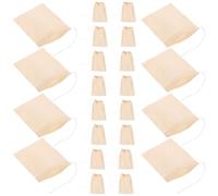 HIAKDOFT 300 pièces Sachets de Thé Jetables avec Cordon Filtres à Infusion pour Thé Vrac Café Épices Fermeture Facile Usage Domestique et Restauration Couleur Naturelle