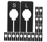 HIAKDOFT 32 pièces Lot de Séparateurs pour Placard Plastique Diviseurs Suspendus Rectangulaires avec Marquage Clair Xxs à Xxxl Organiseur Vêtements pour Dressing et Boutique