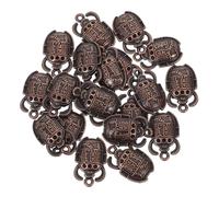 HIAKDOFT 35 Pièces Charms Scarabée Métal Vintage pour Bijoux DIY Pendentifs Égyptiens Légers pour Colliers Bracelets et Porte-clés Accessoires Créatifs pour Projets Artisanaux