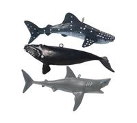 HIAKDOFT 3pièces Décoration Flottante De Réservoir De Poissons De Requins Réalistes pour Aquarium Accessoires De Paysage Marin pour Aquarium Décoratif