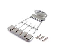 HIAKDOFT 4 Cordes Cordier de Guitare Jazz Cordes Acier Plaqué Pont Réglable Compatible Basse Acoustique de Rechange Durables pour Guitaristes