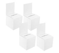 HIAKDOFT 4 pièces Boîte à Tirage Au Sort Robuste et Légère Urne de Vote et Collecte de Dons pour Fêtes Réunions et Événements Sociaux