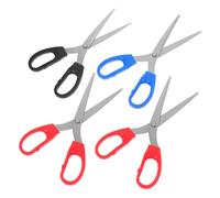 HIAKDOFT 4 Pièces Ciseaux Polyvalents pour École et Bureau Lames Tranchantes Poignée Ergonomique Confortable pour Garçon Fille et