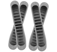 HIAKDOFT 4 pièces Coussinets Tpr pour Béquilles Double Arceau Support Sous-aisselle Antidérapant Accessoires de Remplacement pour Soulager la Pression et Améliorer la Stabilité