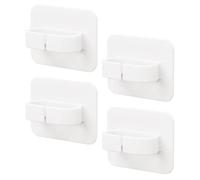HIAKDOFT 4 pièces Crochets Muraux Multifonctions Supports de Rangement Sans Perçage pour Bouteilles Pulvérisation Patères Anti-rouille pour Salle de Bain Cuisine et Chambre