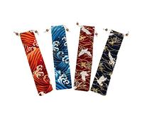 HIAKDOFT 4 Pièces de Rangement pour Couverts Pochette à Cordon pour Fourchettes et Couteaux Étui Compact Réutilisable pour Table et Voyage