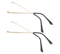 HIAKDOFT 4 Pièces Metal Eyeglass Temple Replacement Arms Eyewear Legs With Double Tooth Design For Glasses And Sunglasses Repair DIY