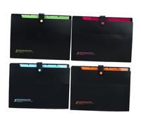 HIAKDOFT 4 pièces Organiseur de Documents Accordéon Dossier Extensible Multi Poches pour Étudiants Portable et Rangement Pratique pour et Reçus