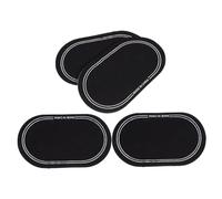 HIAKDOFT 4 pièces Patch Double Pédale Noir pour Grosse Caisse Protège-peau de Batterie Pad Atténuation pour Kit de Batterie et Percussion Lot