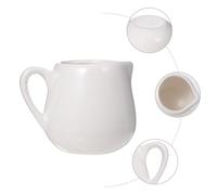 HIAKDOFT 4 Pièces Pichet Lait Céramique avec Anse Lot de Mini Pot Sauce Créatif pour Cuisine et Service