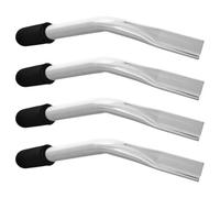 HIAKDOFT 4 Rallonges de Freins en Fer pour Fauteuil Roulant Manuel et Électrique Accessoires Noirs et Blancs 210 MM Amélioration Contrôle Freinage Mobilité Réduite Poignées Ergonomiques