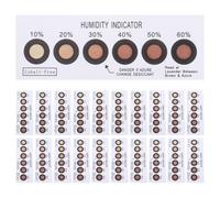 HIAKDOFT 40 Cartes Indicatrices d'Humidité 6 Points Smd Changement de Couleur Surveillance en Temps Réel pour Emballage Pcb Électronique Protection Composants Sensibles Contrôle