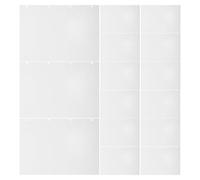 HIAKDOFT 40 Pièces Loose Leaf Binder Refill Paper Double Sided Four-hole Blank Notebook Replacement Sheets For DIY Scrapbooking Journaling