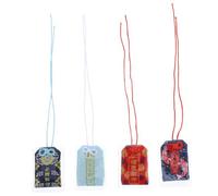 HIAKDOFT 4pièces à Bénédiction Omamori Amulet De Traditionnelle Pour Voiture Et Maison Charme De Bonne Asakusa Pour Culture Japonaise Décoration Intérieure