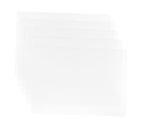 HIAKDOFT 5 Feuilles Planche Décriture Transparente Support Décriture Imperméable pour Bureau et Examens Surface Lisse pour