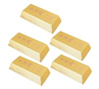 HIAKDOFT 5 Pièces Boîtes à Biscuits Dorées Forme de Boîtes Papier Légères et Résistantes pour Emballage Cadeau pour Bonbons et Pâtisseries Décorations Festives Élégantes