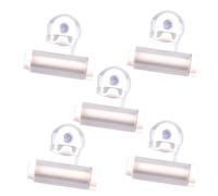 HIAKDOFT 5 pièces Presseur Tube Dentifrice à Ventouse Blanc Distributeur Manuel Multifonction pour Économiser Dentifrice et Crèmes Accessoire Pratique pour Salle de Bain