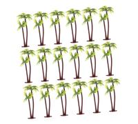 HIAKDOFT 50 Pièces Miniature Palm Tree Models Plastic Tropical Plant Figurines for Aquarium Table Decoration Mini Palm Trees for Centerpieces