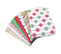 HIAKDOFT 50 Pièces Papier Cadeau de Noël Papier Demballage pour Fleurs et Alimentaire Assortiment Mixte pour