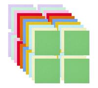 HIAKDOFT 500 pièces Origami Paper Squares Double-sided Colored Sheets Colors For Crafts Folding Decorations