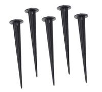 HIAKDOFT 5pièces Piquets De Lumières Solaires De Jardin Accessoires De Piquets De Sol Étanches pour Éclairage Extérieur pour Pelouse Et Fêtes