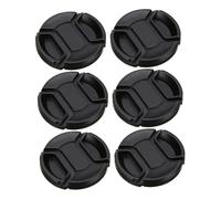 HIAKDOFT 6 pièces Cache Objectif Pince Centrale Protège-lentille Antipoussière pour Appareils Photo Reflex Installation Rapide et Sécurisée Accessoire Essentiel pour Photographes