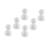 HIAKDOFT 6 Pièces Kit Bonhomme Décorer Matériel DIY pour Garçon Fille Loisirs Créatifs Noël Peinture et Collage pour Activités Manuelles