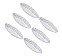 HIAKDOFT 6 pièces Lot de Moules à Gâteau Créatifs Aluminium Anodisé Moules Barquette Antiadhésifs pour Cuisine Tartelettes et Flans Ustensiles de Pâtisserie Polyvalents pour Four et