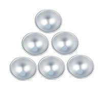 HIAKDOFT 6 Pièces Moule à Pudding Alliage Aluminium Antiadhésif Moule Demi pour Muffins Cupcakes et Mousses pour Pâtisserie Maison et Professionnelle