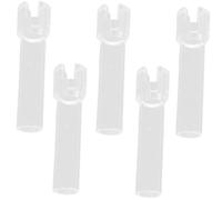 HIAKDOFT 6 pièces Pailles Silicone Transparentes Accessoires pour Gobelets à Large Bouche Remplacement et Lavable pour Smoothies et Bouteilles Eau Embout Ergonomique Confortable