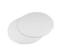 HIAKDOFT 6 Pièces Panneau Toile Rond pour Peinture à Huile et Support Stable pour Artistes et Amateurs Blanc