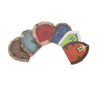 HIAKDOFT 6 Pièces Porte de Fée Miniature Décoration Jardin Ornements Miniatures pour Créer Un Jardin Féérique Unique et Élégant