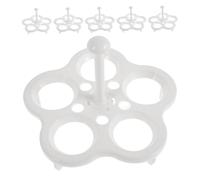 HIAKDOFT 6 pièces Support Œufs à Haute Température Panier Vapeur Multifonction pour Cuisson Œufs Petits Pains Raviolis Adapté Aux Pots Santé et Restauration